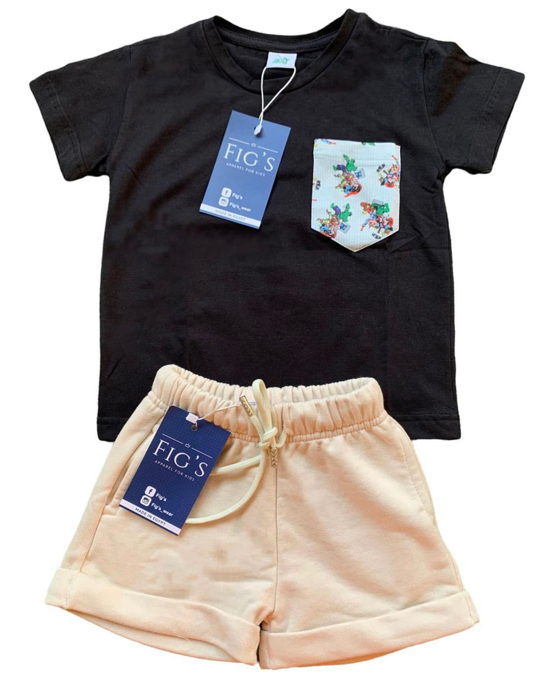 Beige Figs Shorts