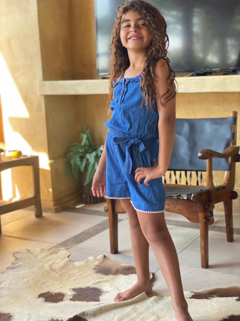 Jeans Shorts Romper