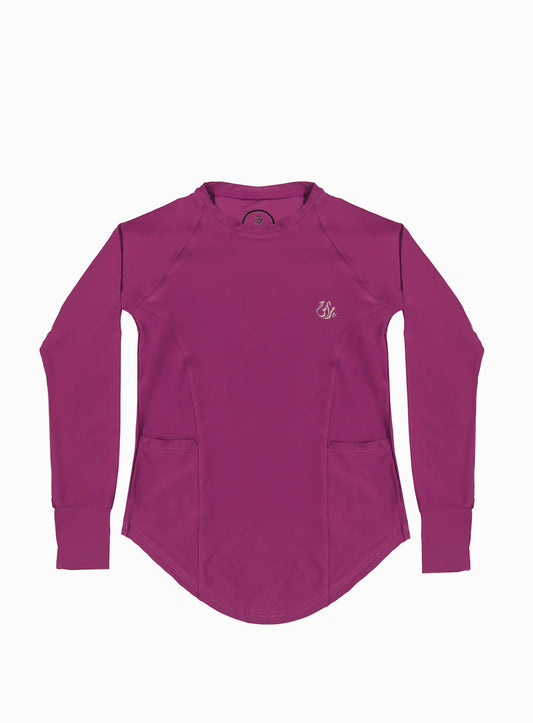 Girls Purple Long Sleeve T-shirt