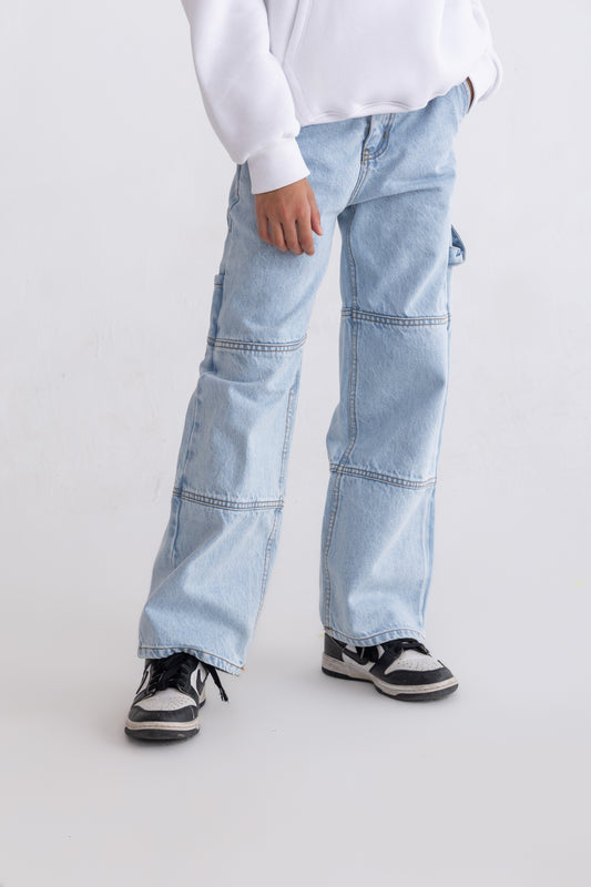 Blue Stitched Jeans