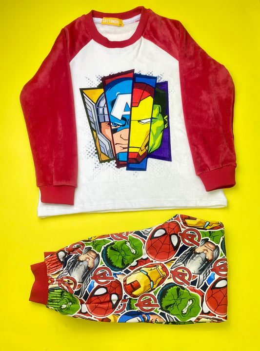 Marvel Raglan Soft Fleece Pyjama