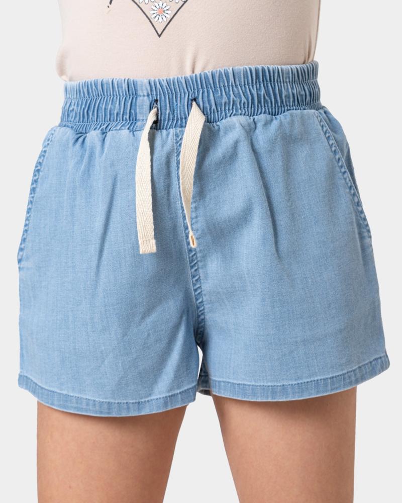 Blue Chambray Shorts