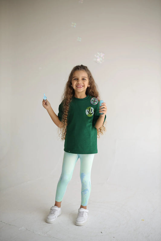 Light Green Marble Leggings