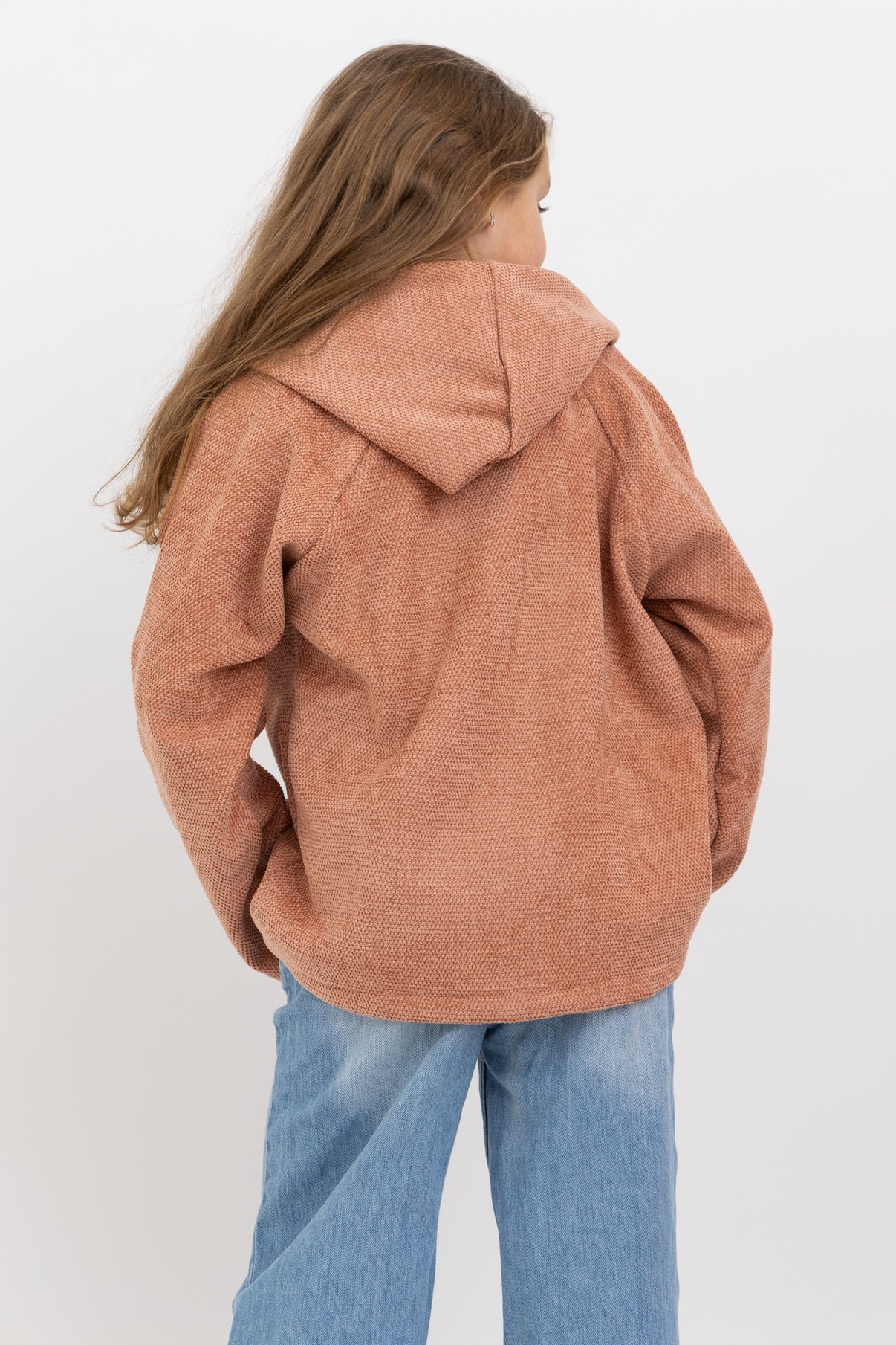 Peach Hooded Jacket