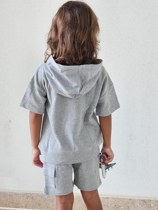 Grey Hoodie Set