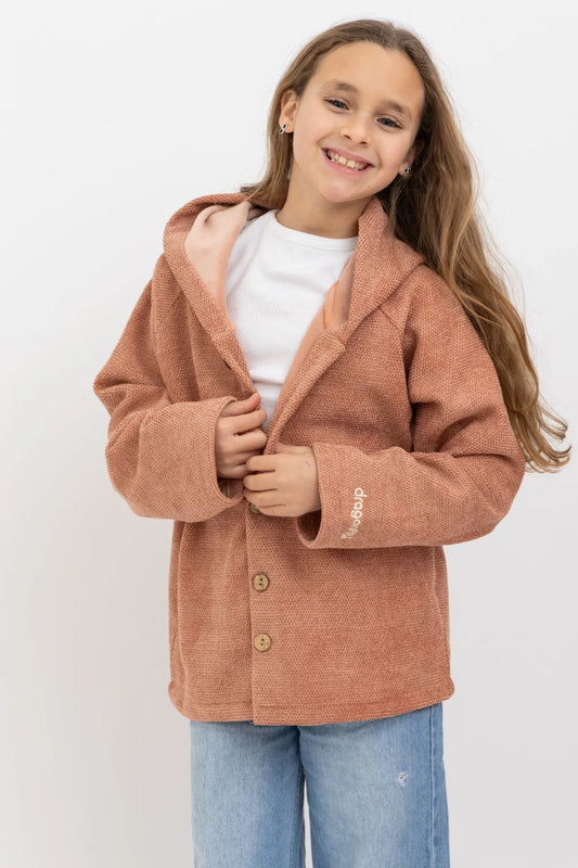 Peach Hooded Jacket