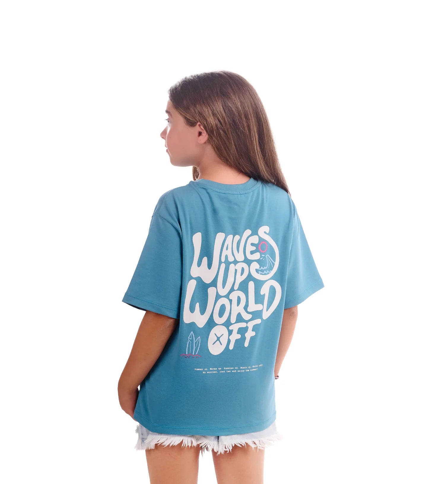 Graphic Oversized T-shirt in blue