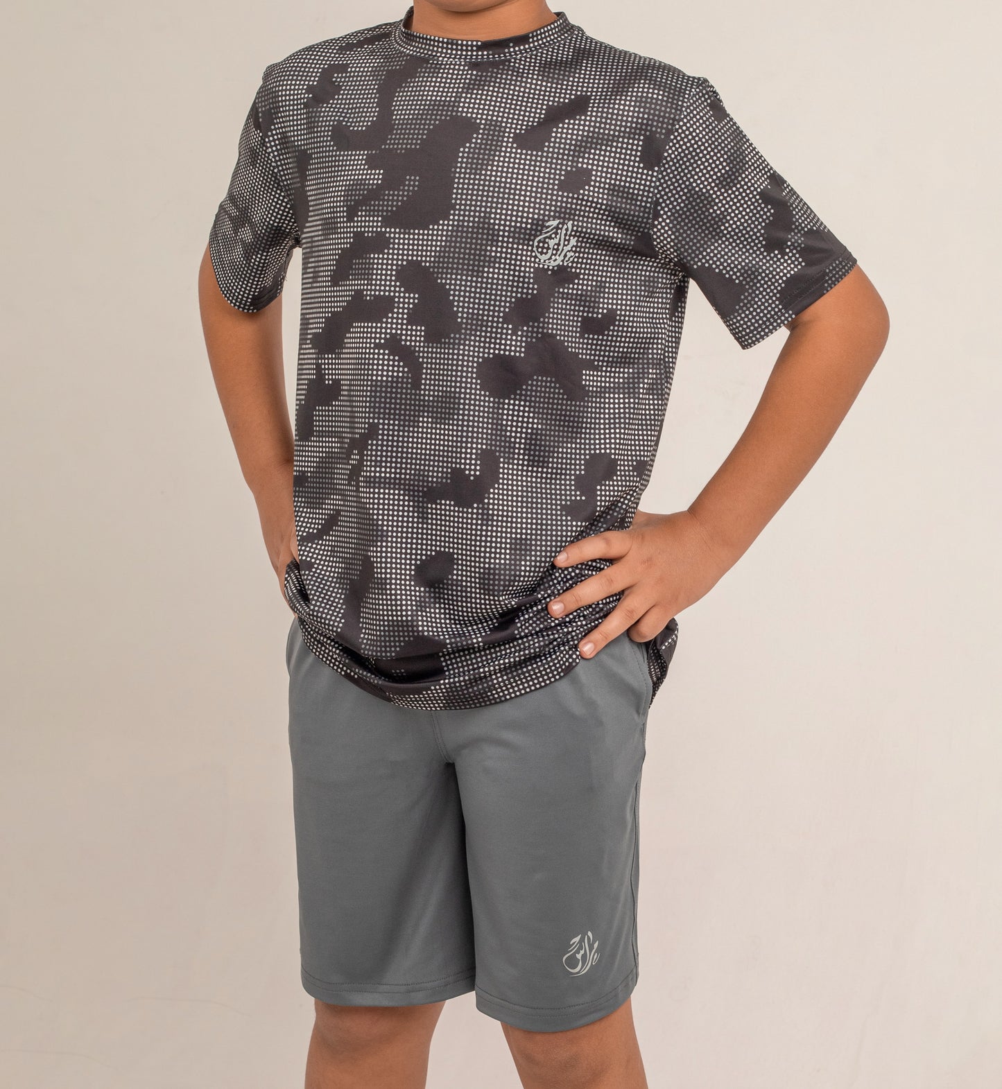 Grey Boys Sports Shorts