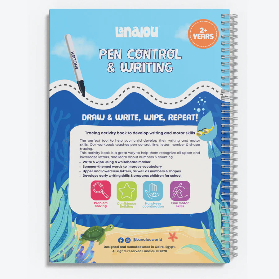 English Pen Control & Writing Activity Book