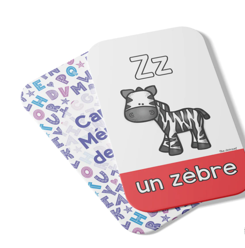 French Alphabet Flashcards (Cartes Mémoire de A à Z)