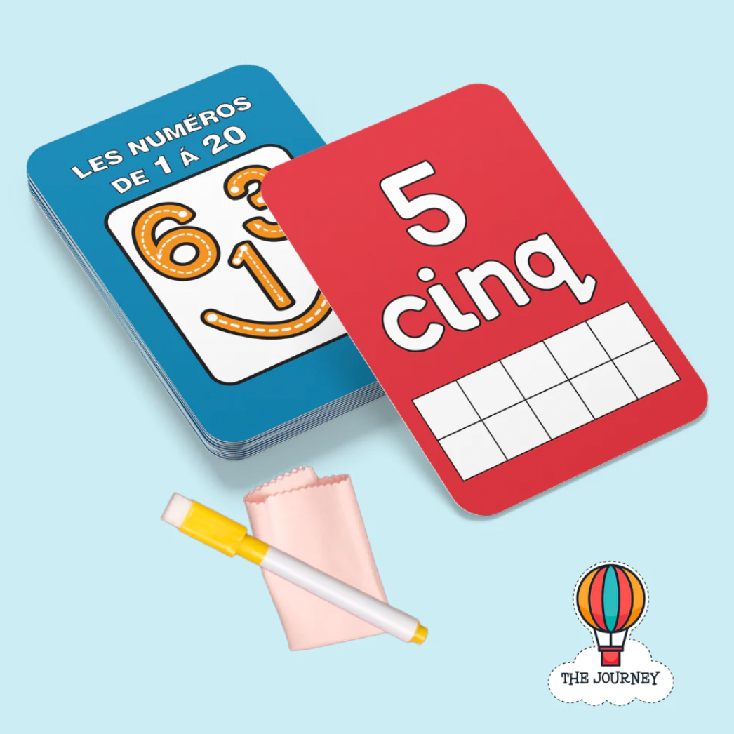 Les Numéros de 1 à 20 (French 1 to 20 Numbers Cards)