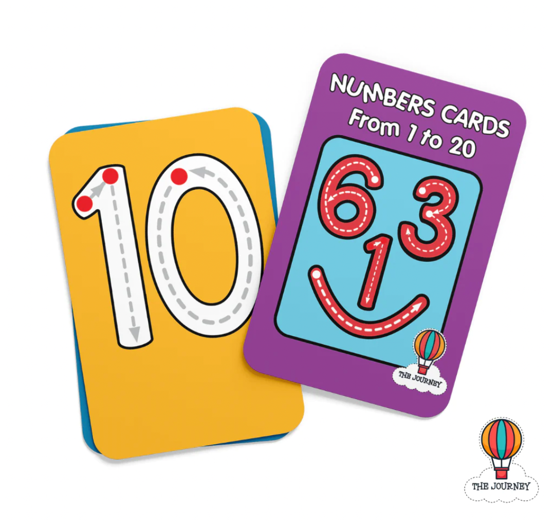 1 to 20 Numbers Cards