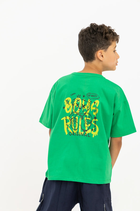 Boys Rule Bear Tee