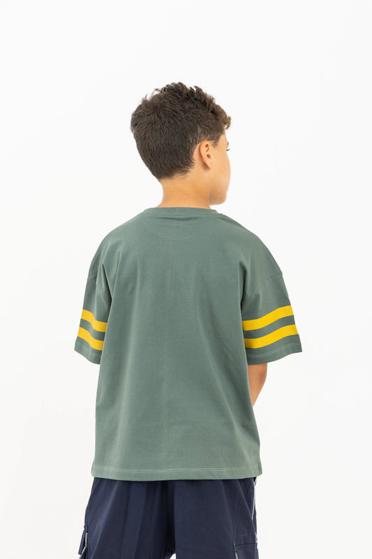 Olive Varsity Tee