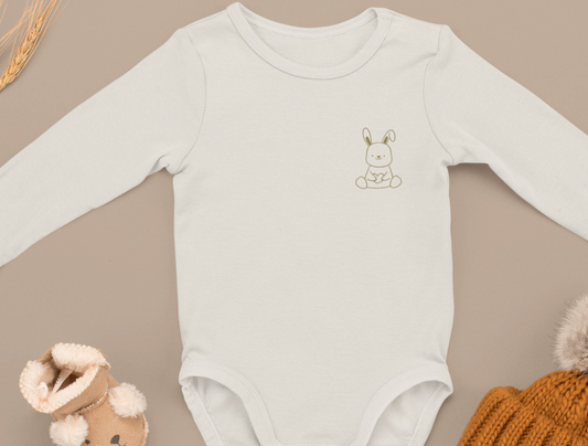 Little Bunnies Premium Cotton LOGO Onesie Full Sleeve