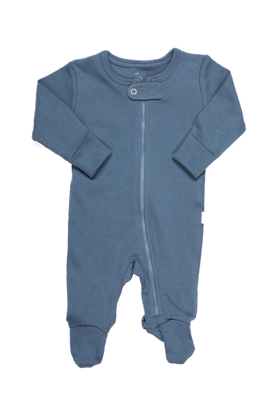 Blue Embroidered Onsie